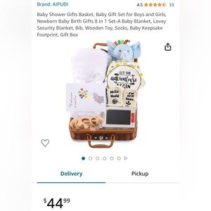 NIB Baby Shower Gift Basket